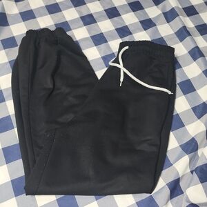 SHEIN Black Kids Sweatpants with White Drawstring